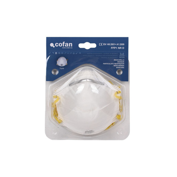 Blister FFP1D masks. (3 pcs)