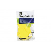 Gants de latex jaunes pour le nettoyage
