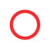 Señal prohibido solo pictograma Prohibido circular COFAN