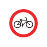 Signal d'interdiction des vélos (pictogramme uniquement)