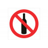Panneau d'interdiction : bouteilles COFAN interdites