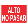 Panneau d'interdiction : Stop Do Not Pass (texte uniquement) COFAN