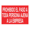 Accesso vietato a tutte le persone estranee all'azienda COFAN.