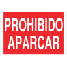 Señal de seguridad de texto: Prohibido aparcar COFAN