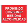 Señal de Prohibido consumir bebidas alcohólicas COFAN