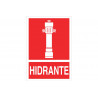 Señal de socorro de pictograma y texto Hidrante COFAN