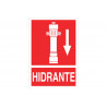 Distress signal pictogram and text Hydrant down arrow COFAN