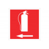 Distress signal Fire extinguisher, left arrow (pictogram only) COFAN