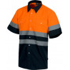 Camisa de manga curta de trabalho de alta visibilidade WORKTEAM C3811
