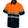 Camisa de trabalho de manga curta de alta visibilidade WORKTEAM C3811