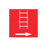 Señal de socorro Escalera incendios con flecha derecha (solo pictograma) COFAN
