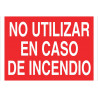 Do not use in case of fire, COFAN luminescent distress sign