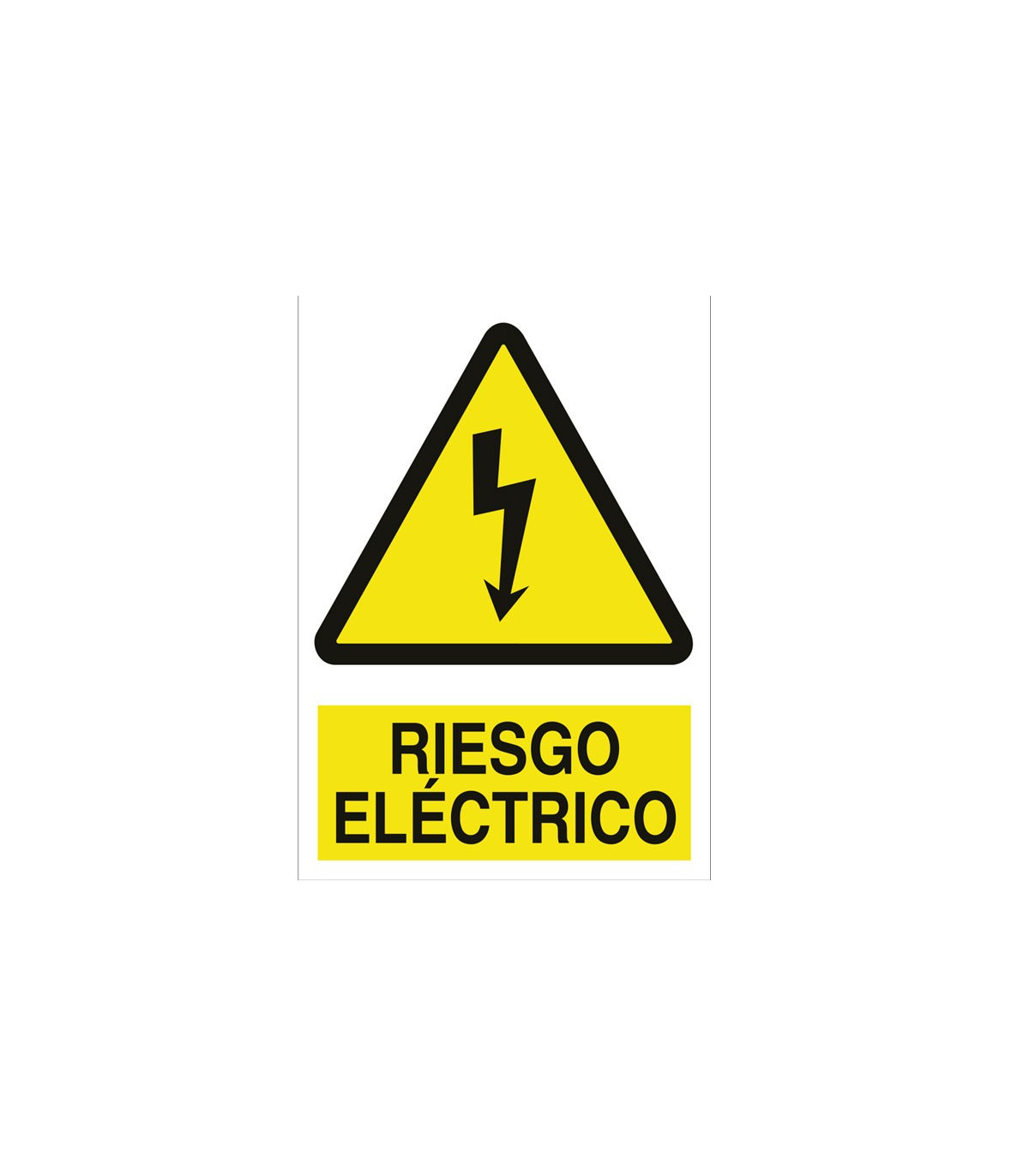 inercia Tener cuidado carrete Señal advertencia pictorama y texto - Riesgo eléctrico skrc, comprar online