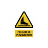 Industrial warning sign Puncture hazard CFAN