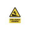 Señal industrial de advertencia Peligro Rampa COFAN