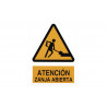 Industrial warning sign Open Trench COFAN