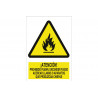 Señal de advertencia No encender fuego, acercar llamas o productos que produzcan chispas COFAN