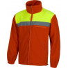 High visibility fleece with adjustable piece (green and red) WORKTEAM C4030