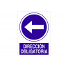 Mandatory direction obligation sign (left arrow) COFAN