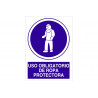 Indicação obrigatória Uso obrigatório de vestuário de protecção 1
