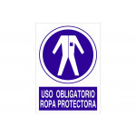 Obrigação de sinal Pictorama e texto - Uso obrigatório Roupas de proteção 2