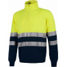 Jersey Fluor em tecido de malha grossa com fitas refletoras WORKTEAM C5511
