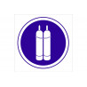 Señal obligación de pictograma Obligatorio asegurar botellas COFAN