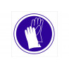 Señal de obligación de pictograma Obligatorio guantes COFAN