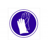Signal d'obligation pictogramme Obligatoire gants COFAN