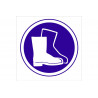 Señal de pictograma Uso obligatorio de calzado de seguridad COFAN