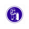 COFAN self-contained respirator mandatory pictogram obligation sign
