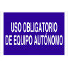 Mandatory use of autonomous equipment sign (text only) COFAN