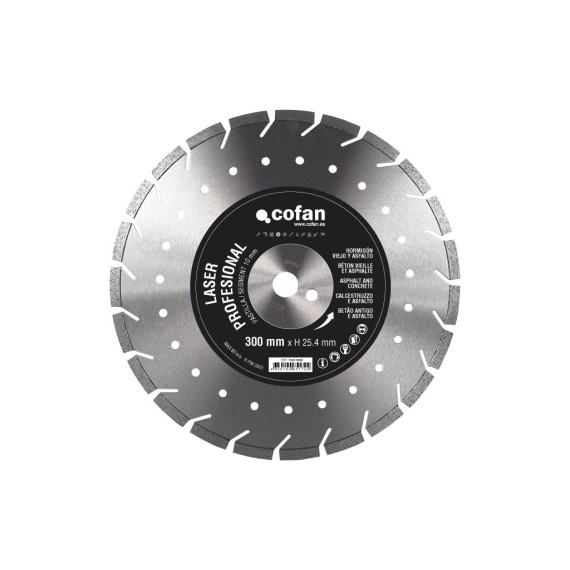 Disque diamant vieux et béton asphalté