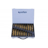 Malette assortie de forets en titane rectifiés HSS TIN DIN COFAN 04010975