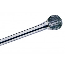 Morangos Rotary Cross dentando metal duro "ponto esférico