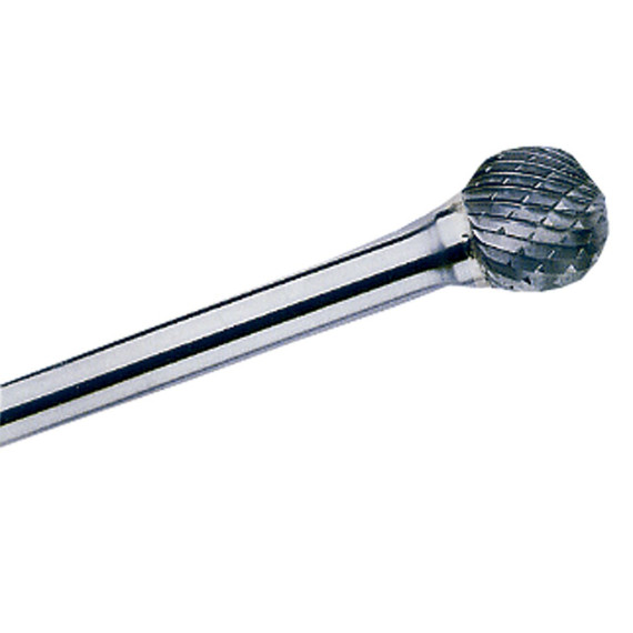 Morangos Rotary Cross dentando metal duro "ponto esférico
