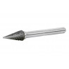 Cross-Toothed Carbide Rotary Burrs" Conical Tip