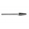 Cross-Toothed Carbide Rotary Burrs" Conical Tip with Radius