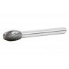 Cross-toothed Hard Metal Rotary Burrs" Oval Drop Shape Tip