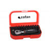 Set mini carraca 1/4 con puntas de 33 piezas COFAN 14009021