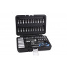 Briefcase 57 pcs Professional sockets and bits 1/4"