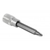 1/2 inch socket wrench made of high-quality chrome vanadium steel with long Phillips tips H-2 and H-3 COFAN.