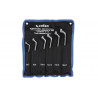 Set of 12 chrome steel hex keys from 6-7 mm to 30-32 mm COFAN