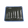 Set of 8 combination wrenches with reversible ratchet 09504055