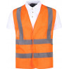 Gilet a griglia WORKTEAM ad alta visibilità con nastri riflettenti C3613