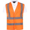 WORKTEAM high visibility mesh vest with reflective tapes C3613