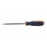 Extra-thin triangular file for sharpening with replaceable handle, lengths of 4" and 5" COFAN.