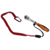 Anti-fall cord with carabiner and knot 09400081