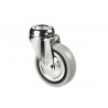 Rueda de goma gris para tornillo pasante de 30 mm hasta 75 mm para pesos desde 25 kg hasta 45 kg COFAN