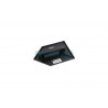 Plastic spatula with a triangular tip, black plastic handle, and dimensions of 270 x 180 mm COFAN 09517163.